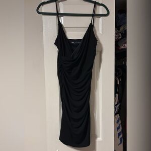 Zara Sophisticated Black Mini Dress